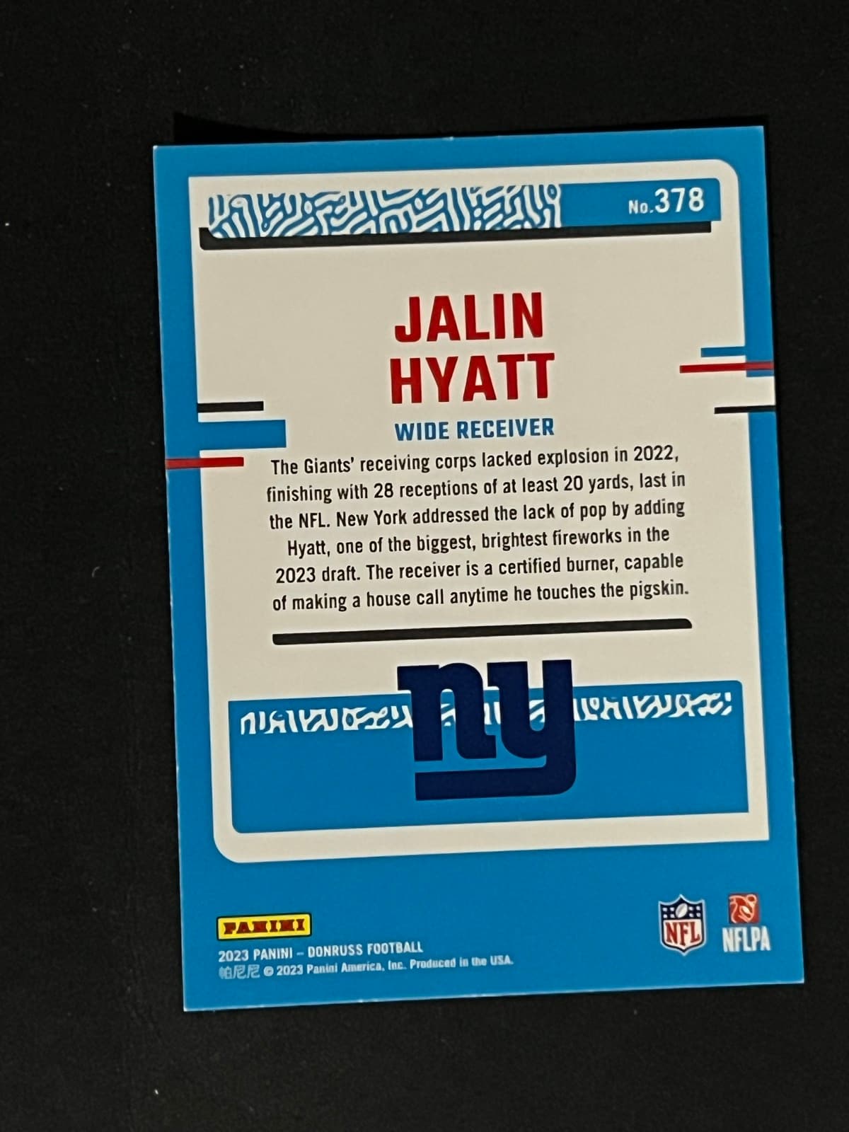 Jalin Hyatt back