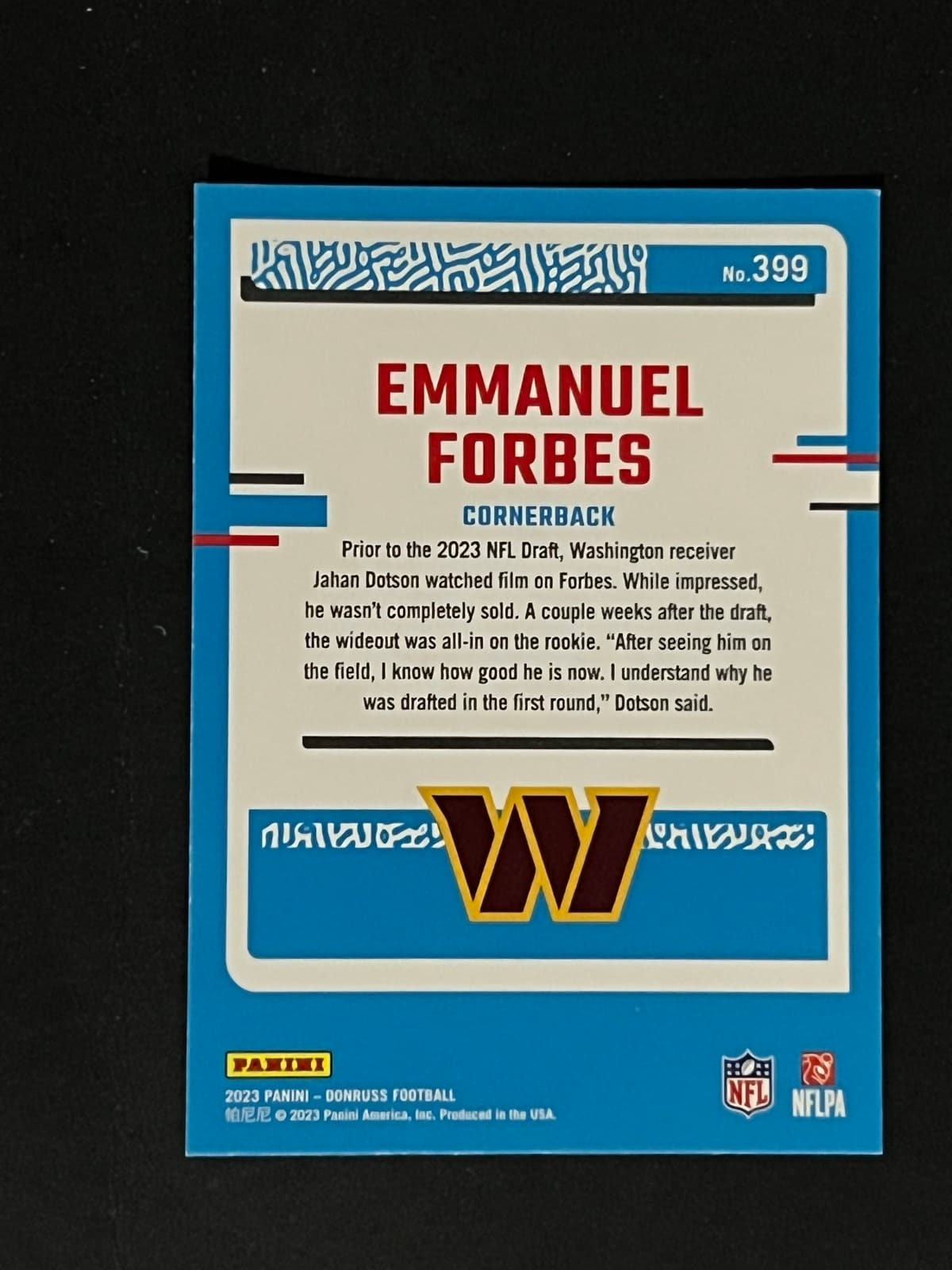 Emmanuel Forbes back