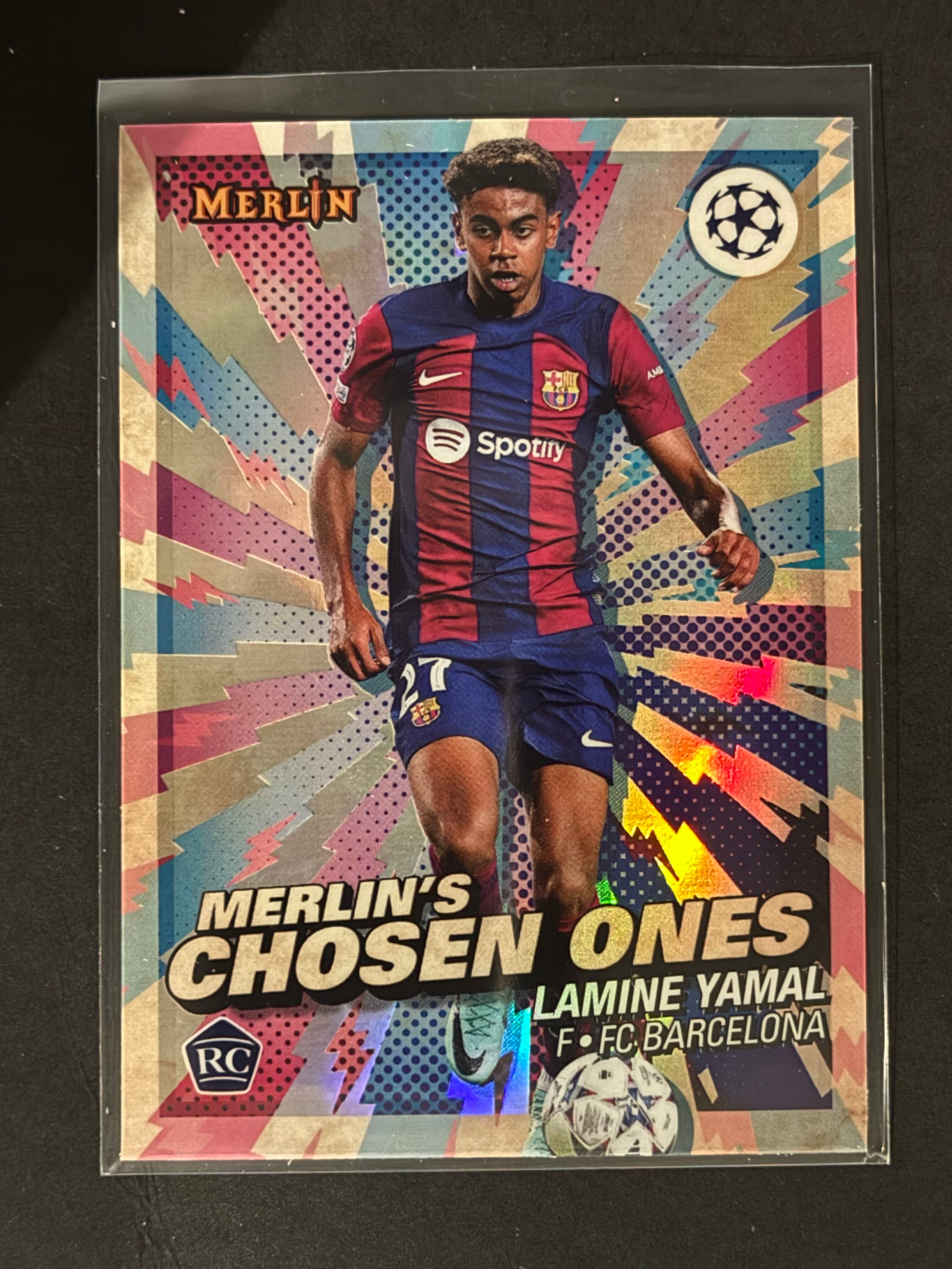 Lamine Yamal 2023-24 Topps Merlin Merlin's Chosen Ones MC-1 Rookie