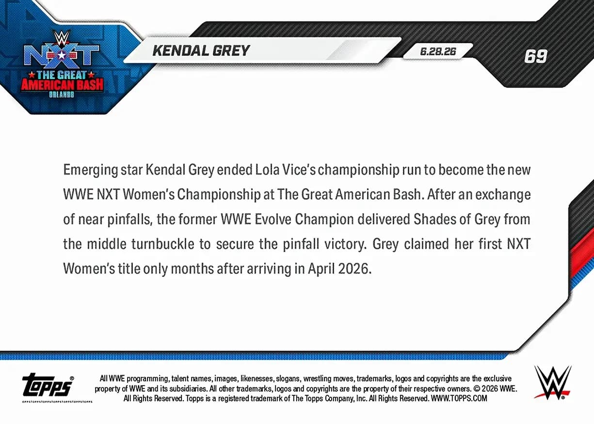 Kendal Grey back